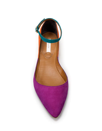 Ballerine new arrivals fucsia zara